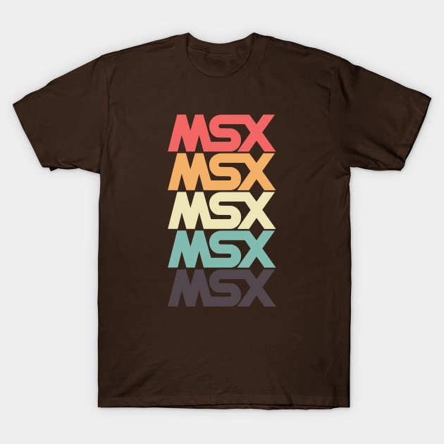 MSX Logo - Vintage Retro Computer T-Shirt by Issho Ni